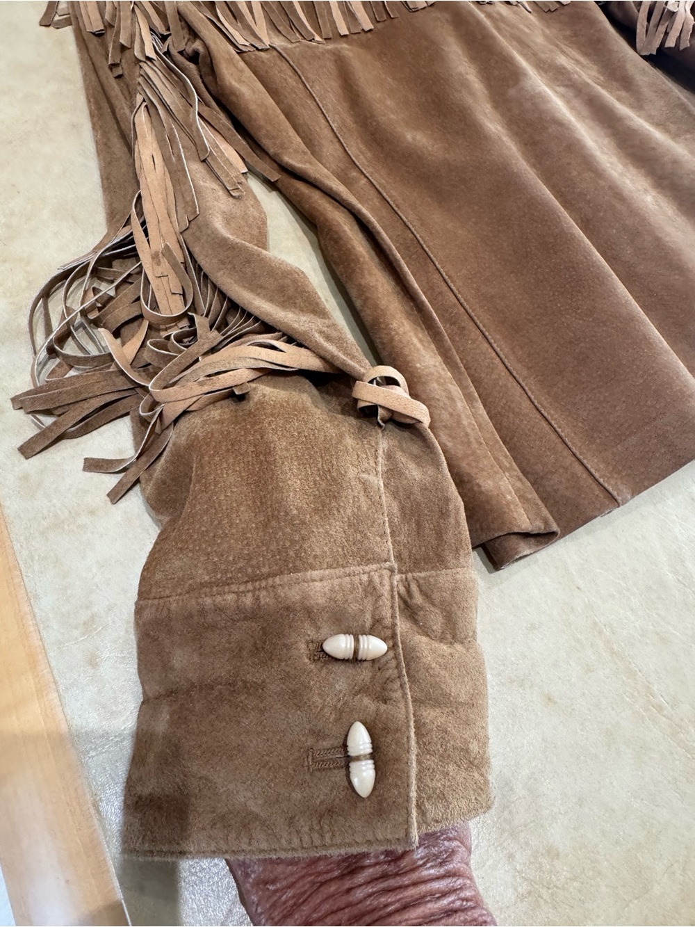 PRICE DROP: LAUREN-RL EST 1967(VTG), M, soft SUEDE EXTERIOR/LEATHER INTERIOR JKT - Picture 5 of 13
